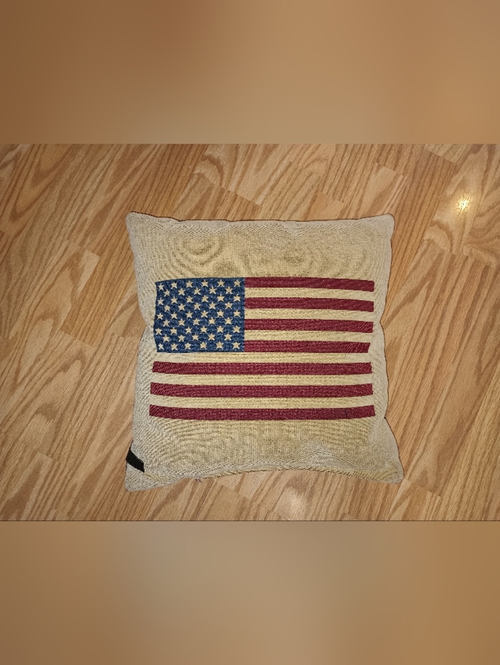 Borgata American Flag Throw Pillow
